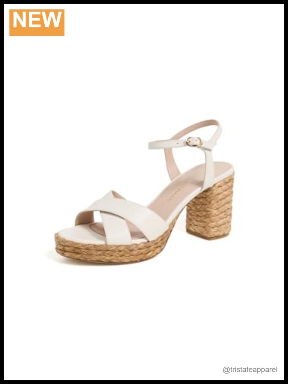 Braided Raffia Platform Sandals Ankle Strap Block Heel Casual